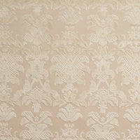 Schumacher Limbourg Damask Velvet Pearl Fabric 82161