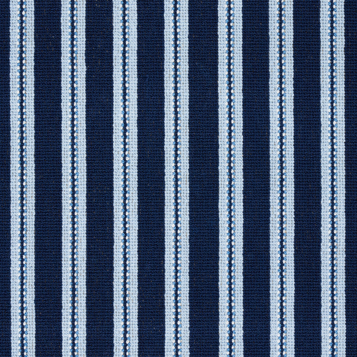Schumacher Benson Stripe Epingle Navy Fabric 82180