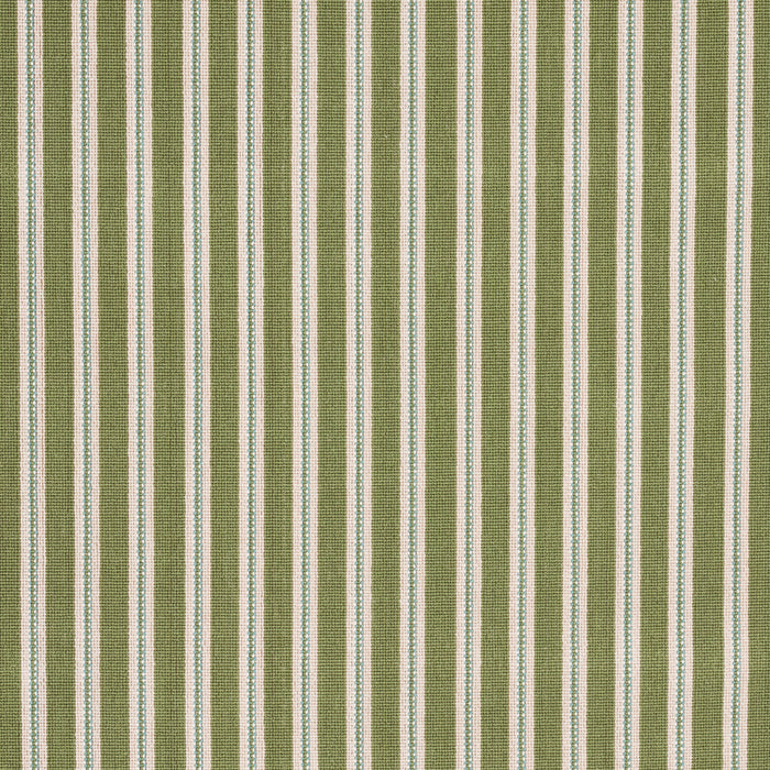 Schumacher Benson Stripe Epingle Green Fabric 82181