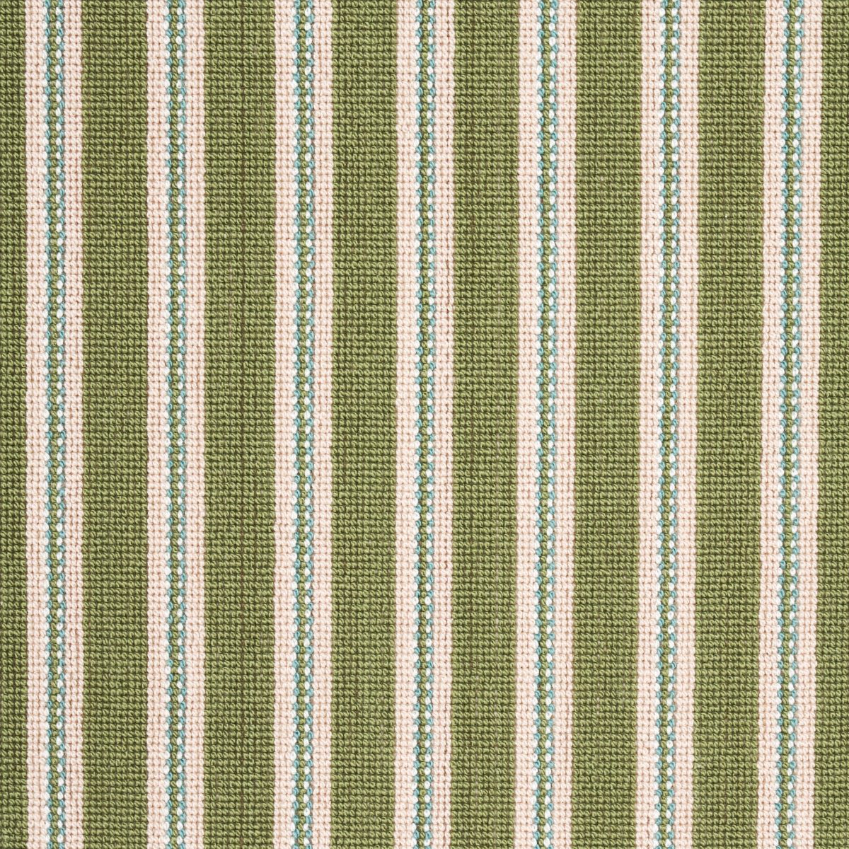 Schumacher Benson Stripe Epingle Green Fabric 82181