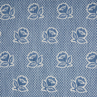 Schumacher Fleurette Denim Fabric 82190