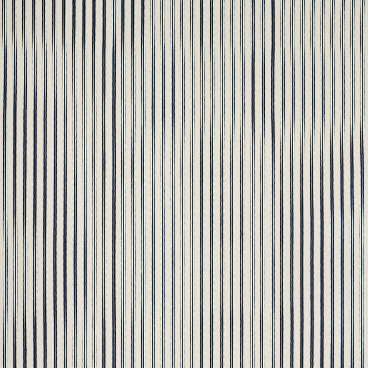 Schumacher Marquet Ticking Stripe Navy Fabric Sample 82200