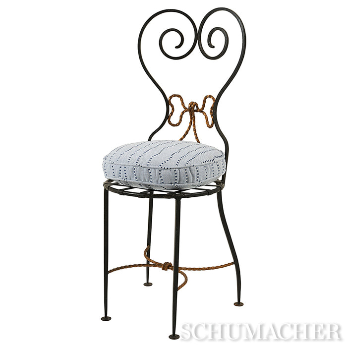 Schumacher Elodie Embroidery Chambray Fabric 82231