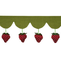 Schumacher Strawberry Jam Trim Green Trim 82250