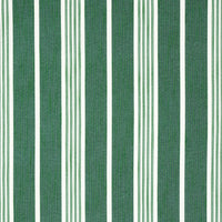 Schumacher Hampton Stripe Indoor/Outdoor Emerald Fabric 82302