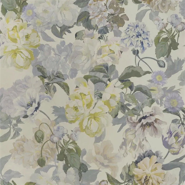 Designers Guild Delft Flower Pewter Wallpaper Sample PDG1033-05