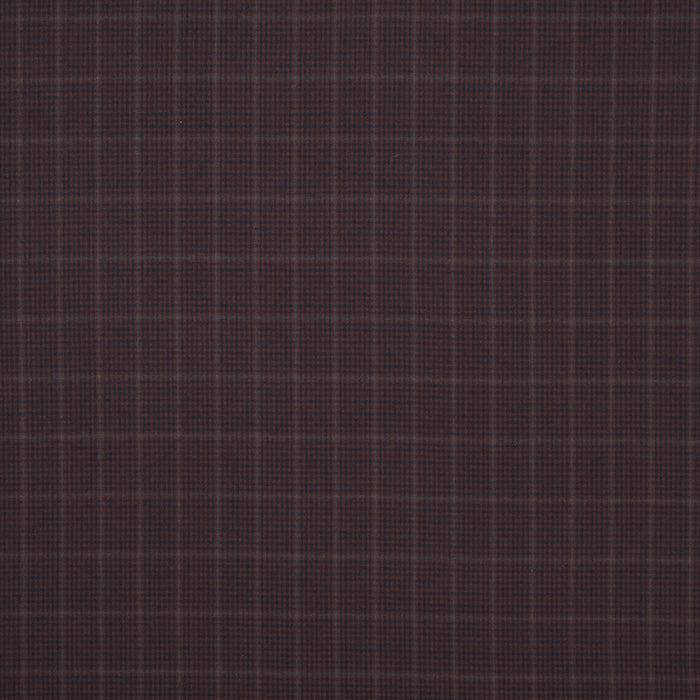 Schumacher Aldridge Wool Houndstooth Burgundy Fabric Sample 82332