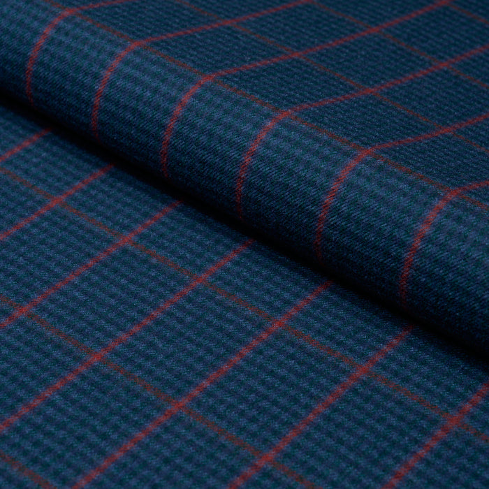 Schumacher Aldridge Wool Houndstooth Spruce Fabric Schumacher 82335