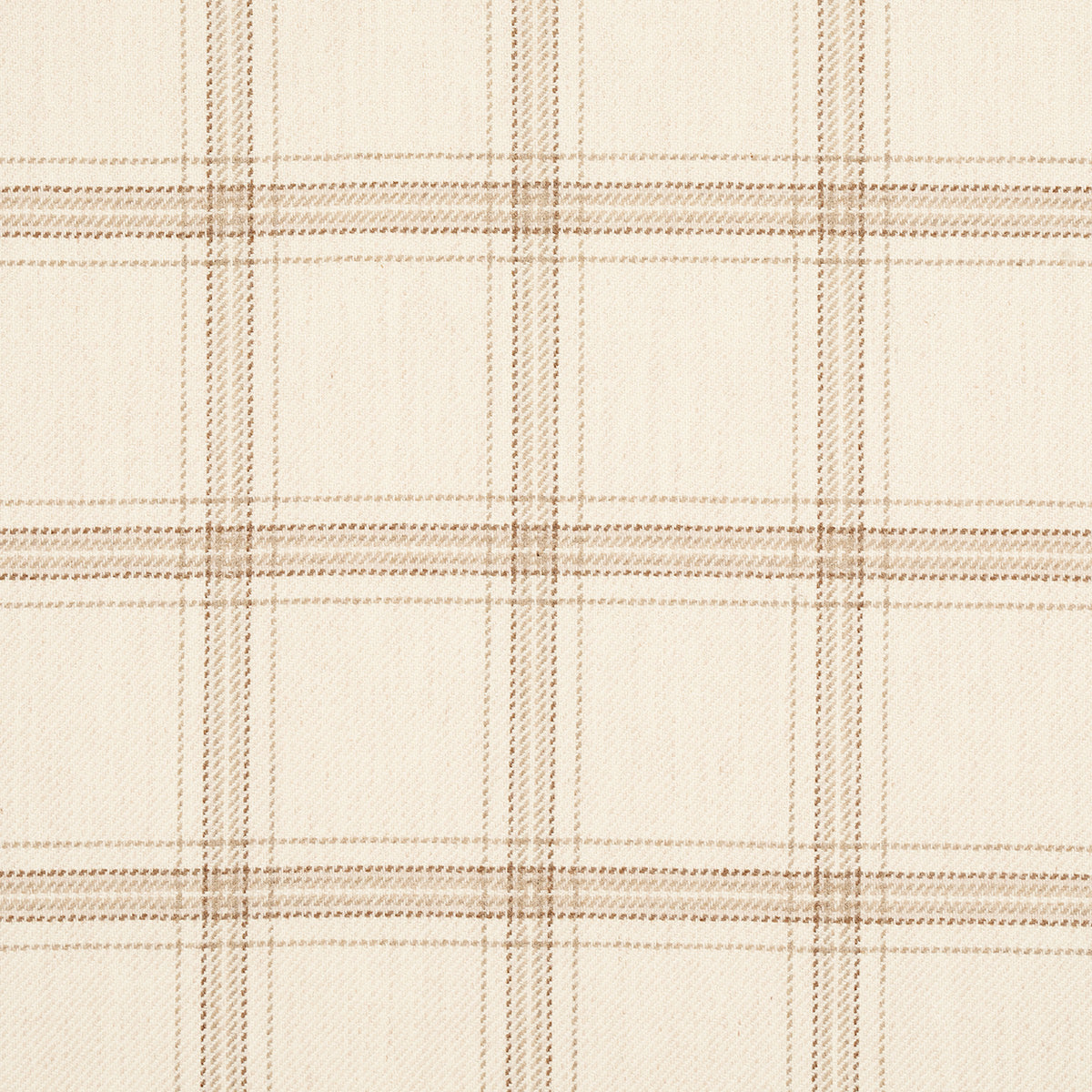 Schumacher Blackburn Merino Plaid Ivory Fabric Sample 82340