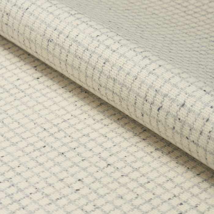 Schumacher Hudson Wool Check Ivory Fabric 82350