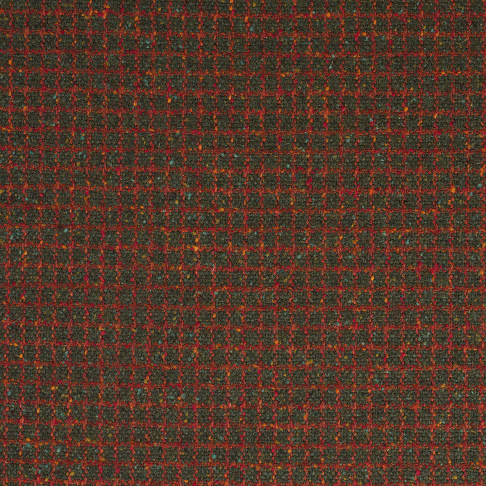 Schumacher Hudson Wool Check Forest Green Fabric Sample 82353