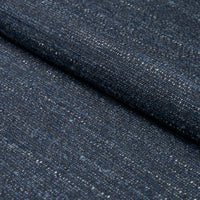 Schumacher Atlas Wool Texture Indigo Fabric 82364