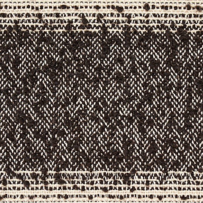 Schumacher Jessen Alpaca Stripe Brown Fabric 82381
