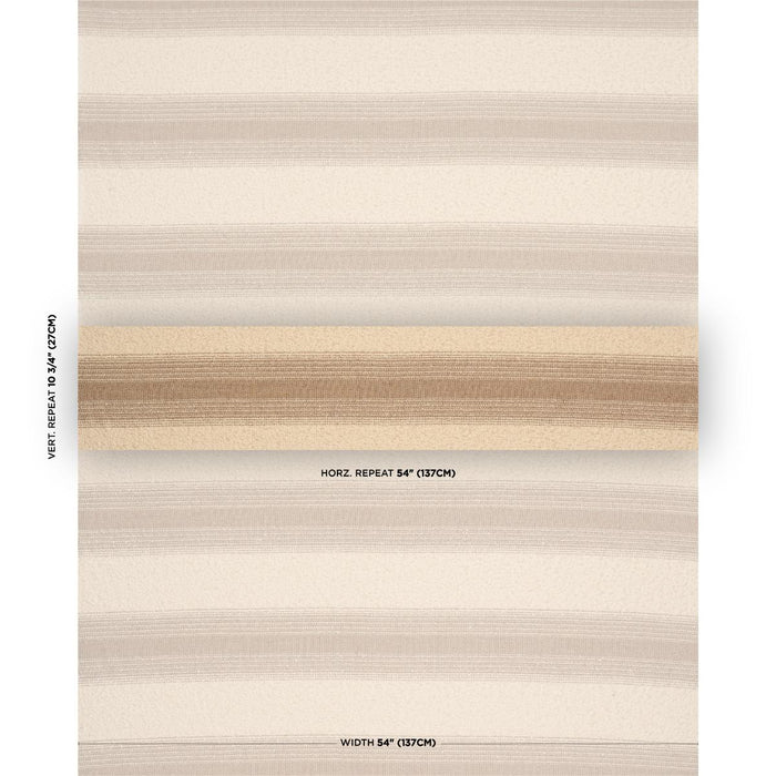 Schumacher Jessen Alpaca Stripe Natural Fabric Sample 82382