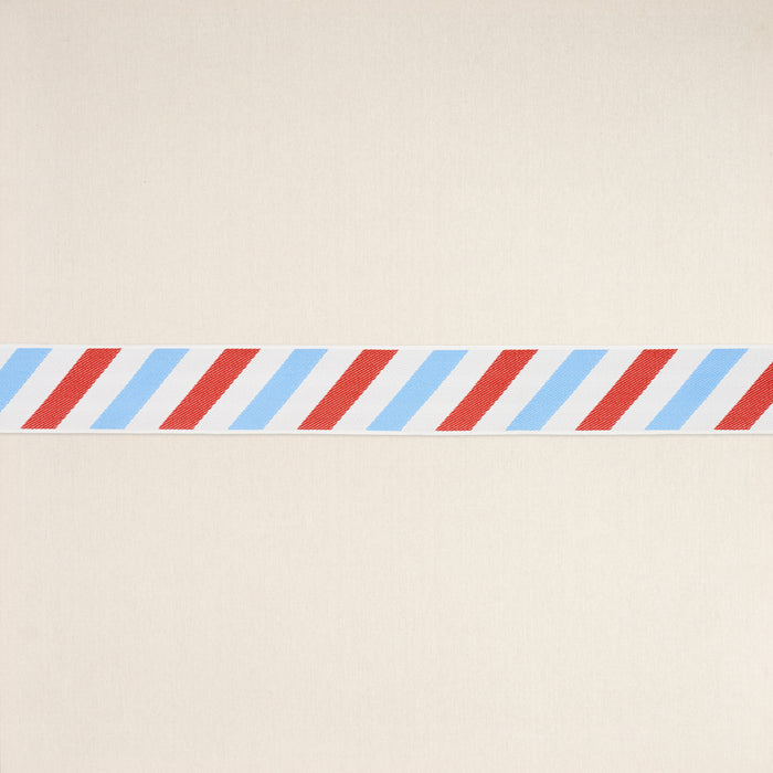 Schumacher Airmail II Indoor/Outdoor Tape Red And Blue Trim 82430