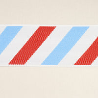 Schumacher Airmail II Indoor/Outdoor Tape Red And Blue Trim 82430