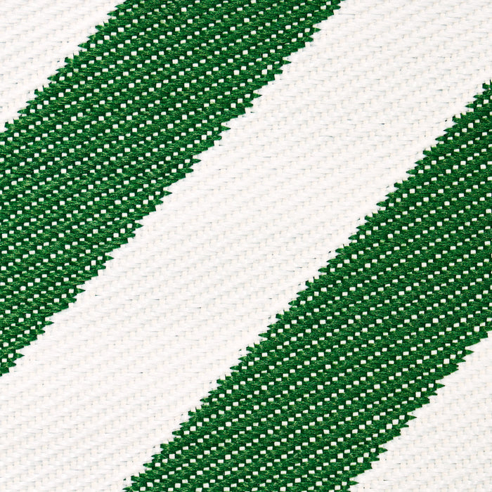 Schumacher Airmail II Indoor/Outdoor Tape Green And Ivory Trim 82432