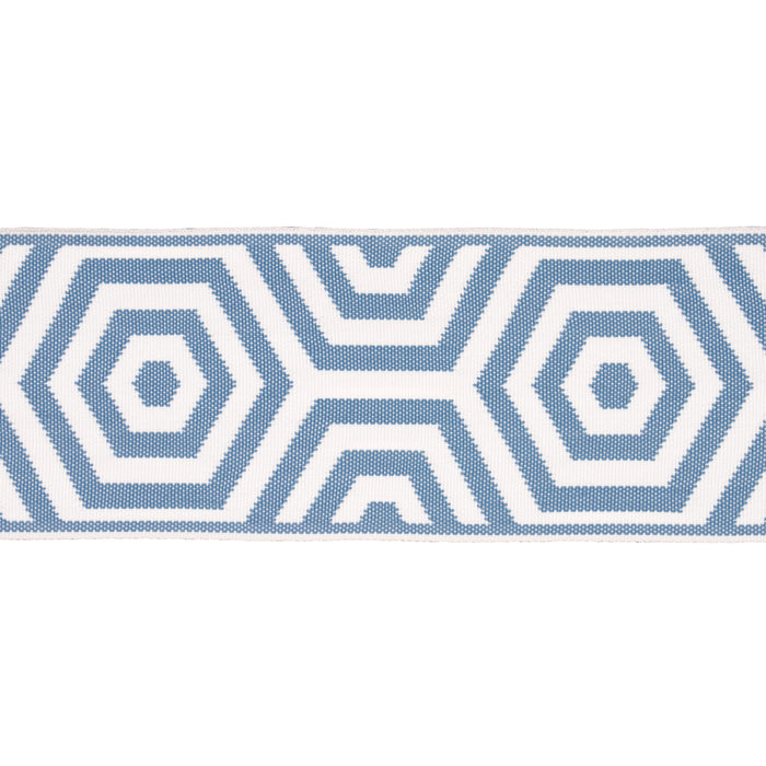 Schumacher Bees Knees Indoor/Outdoor Tape Sky Trim Sample 82453