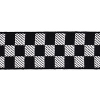 Schumacher Zee Tape Black & Ivory Trim 82480