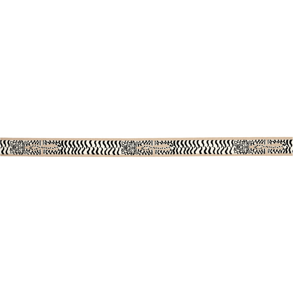 Schumacher Le Tigre Embroidered Trim Neutral Trim Sample 82510