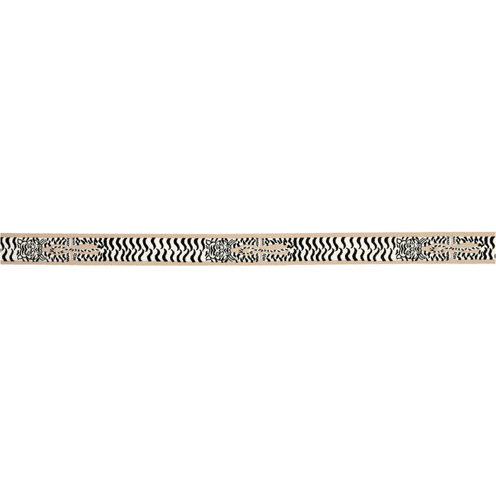 Schumacher Le Tigre Embroidered Trim Neutral Trim Sample 82510