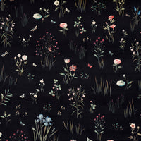 Schumacher Primavera Velvet Black Fabric 82540
