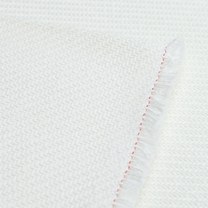 Schumacher Outdoor Heavyweight Twill White Fabric 82580