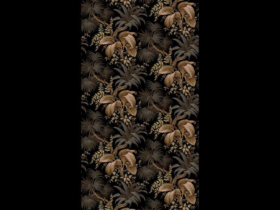 Jim Thompson Palm Leaves Wallcovering Deep Foliage Wallpaper Sample JT021090002