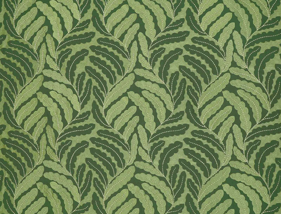 Jim Thompson Folia Embroidery Verdure Fabric Sample JT013875003
