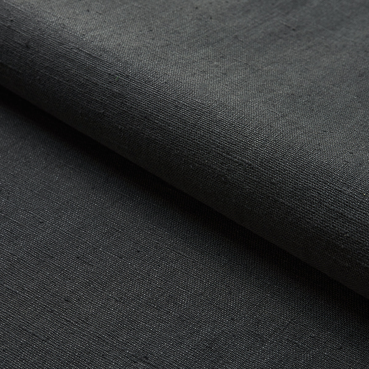 Schumacher Marco Performance Linen Charcoal Fabric Sample 82624