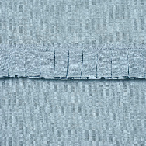 Schumacher Dorothy Pleated Linen Chambray Fabric Sample 82652