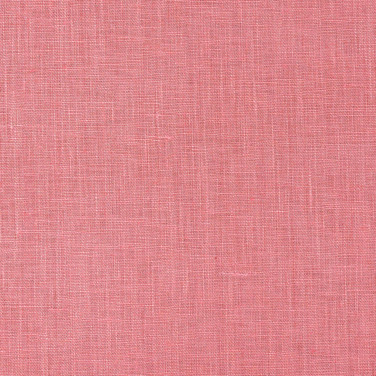 Schumacher Lange Glazed Linen Coral Fabric Sample 82680
