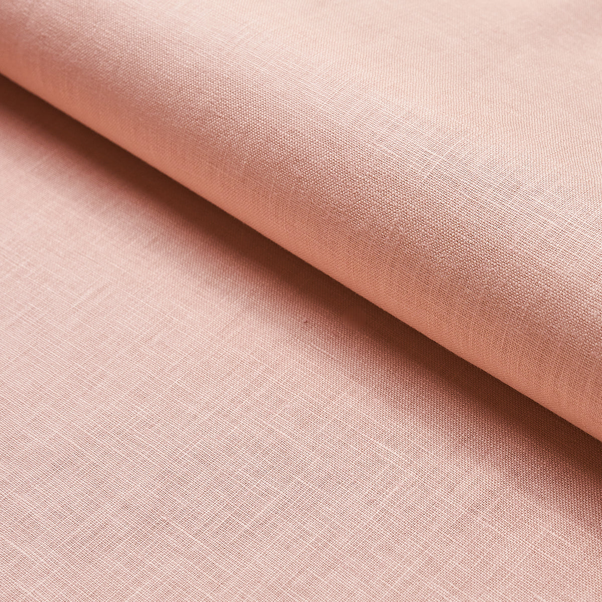 Schumacher Lange Glazed Linen Blush Fabric Sample 82682