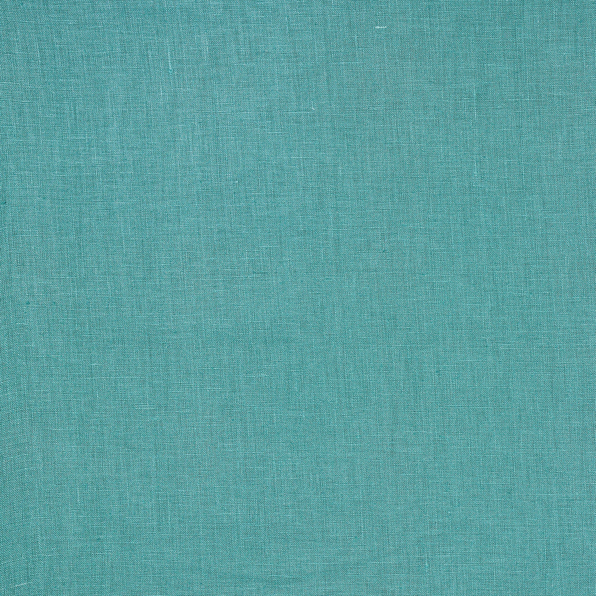 Schumacher Lange Glazed Linen Peacock Fabric Sample 82686