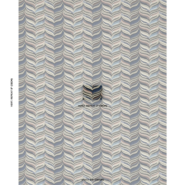 Schumacher Loulou Opal Fabric 82731