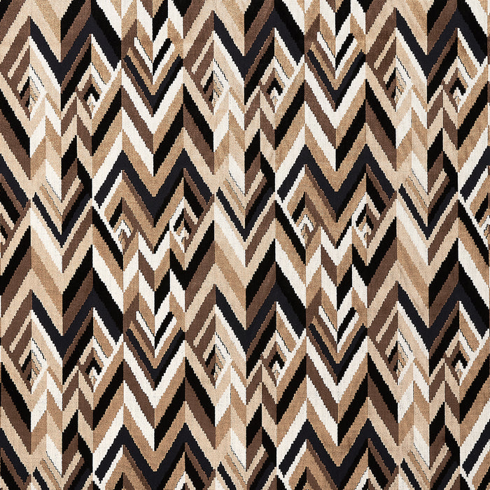 Schumacher Taylor Velvet Espresso Fabric 82742