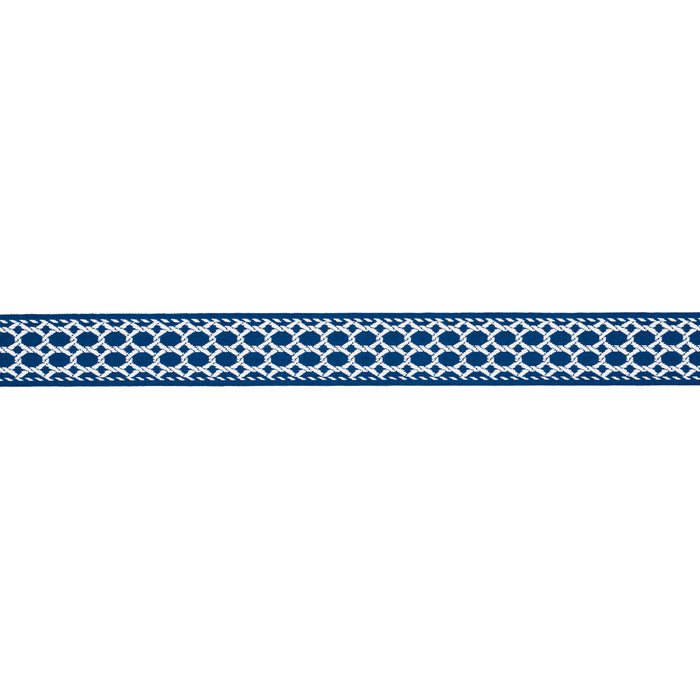Schumacher Lattice Indoor/Outdoor Tape Navy Trim 82820
