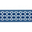 Schumacher Lattice Indoor/Outdoor Tape Navy Trim 82820