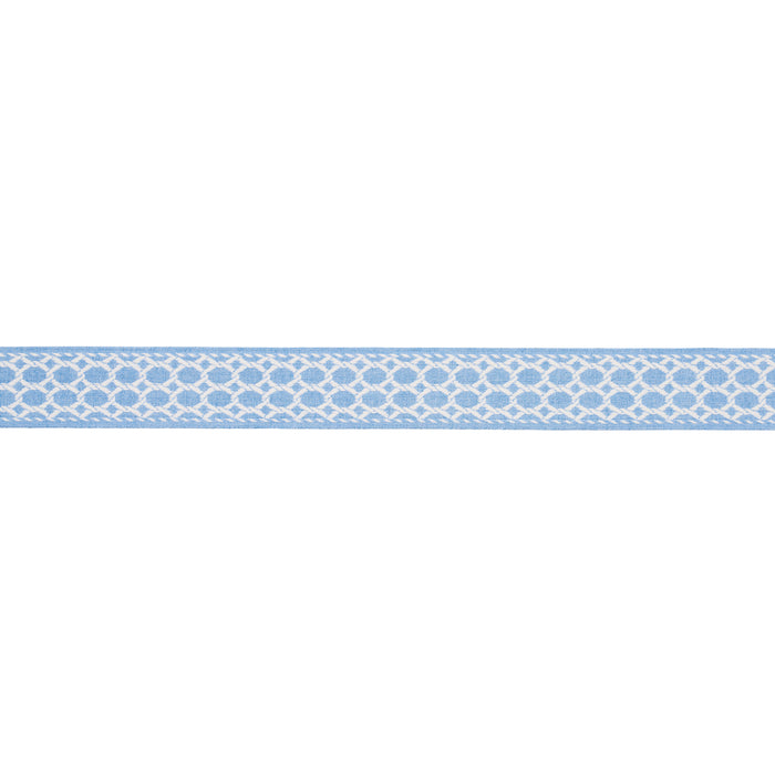 Schumacher Lattice Indoor/Outdoor Tape Chambray Trim 82821