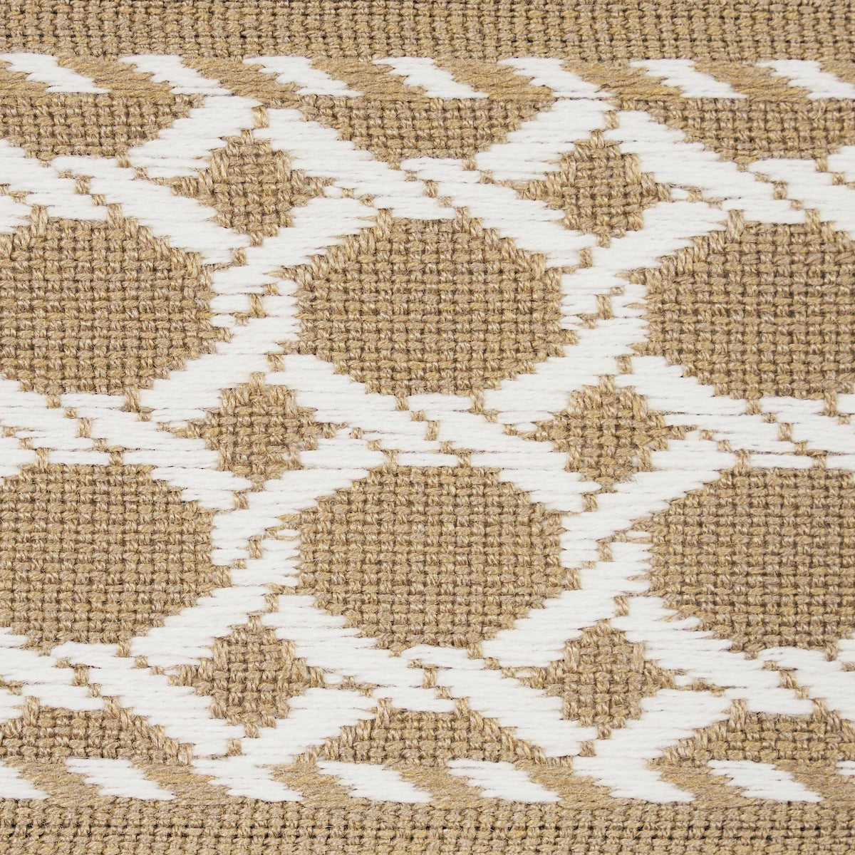 Schumacher Lattice Indoor/Outdoor Tape Sand Trim 82823