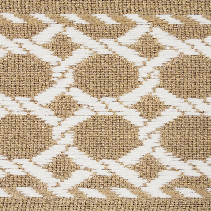 Schumacher Lattice Indoor/Outdoor Tape Sand Trim 82823