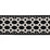Schumacher Lattice Indoor/Outdoor Tape Black Trim 82824