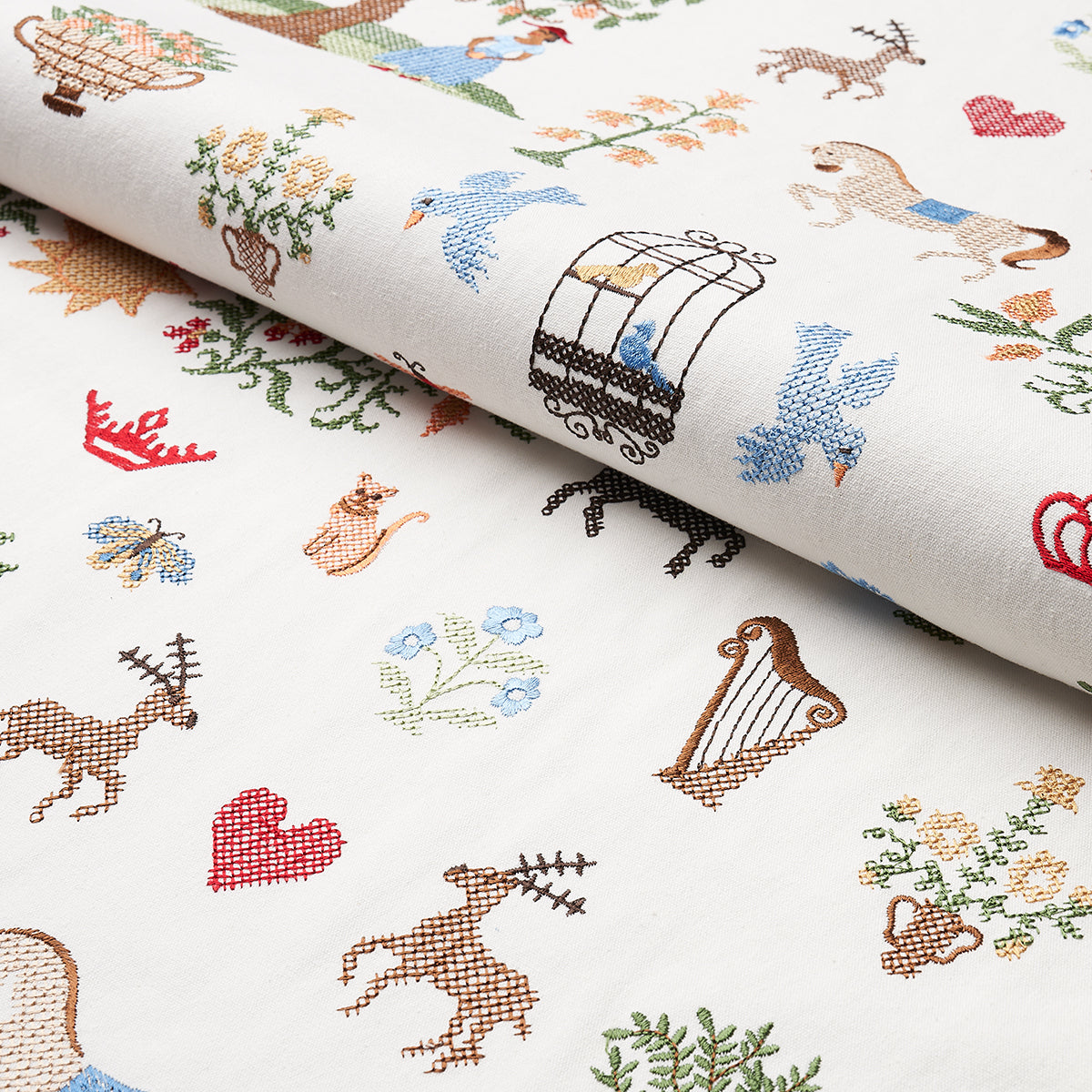 Schumacher Merrifield Sampler Document Fabric 82890