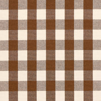 Schumacher Dutton Buffalo Check Coffee Fabric 82942