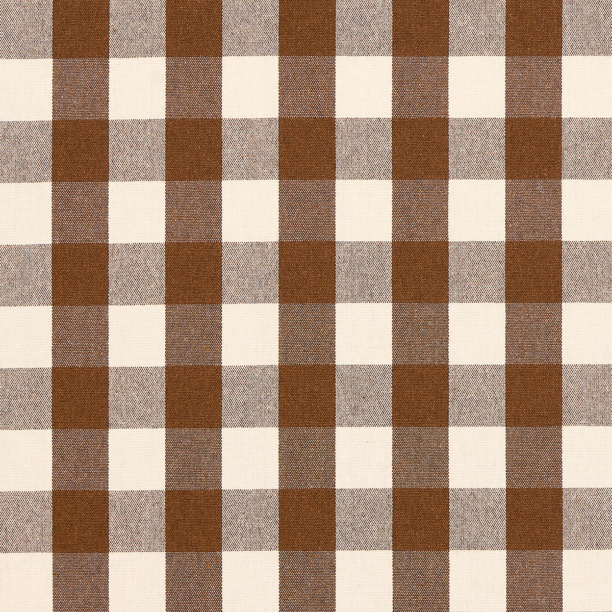Schumacher Dutton Buffalo Check Coffee Fabric 82942