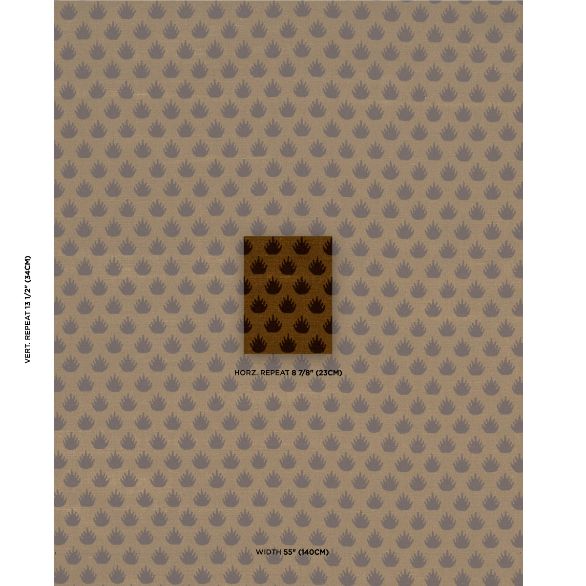 Schumacher Coronation Velvet Bronze Fabric Sample 82980