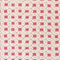 China Seas Peacock Batik Background Pink Fabric 8300-04