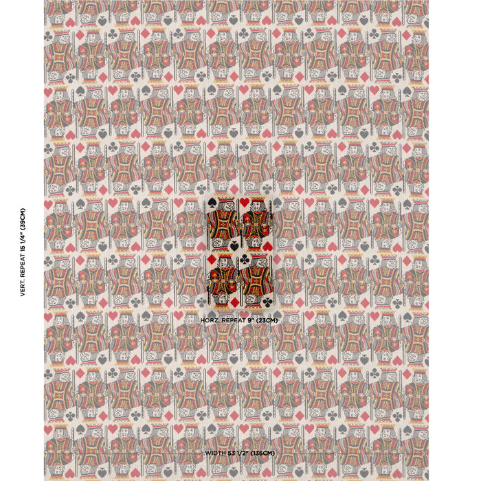 Schumacher King Epingle Document Fabric 83010