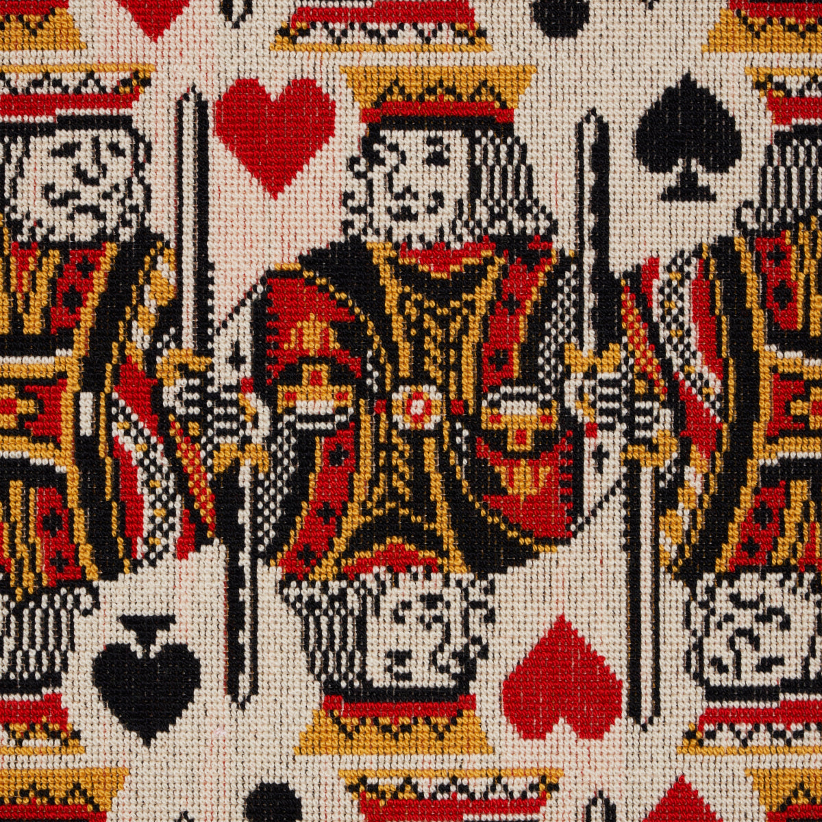 Schumacher King Epingle Document Fabric 83010