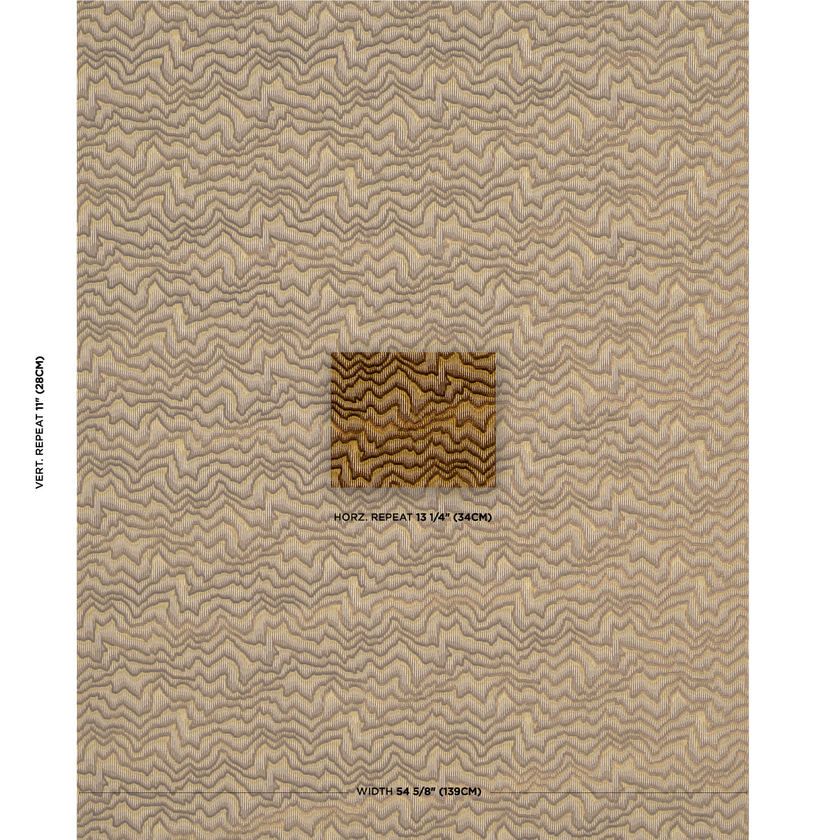 Schumacher Zambezi Velvet Bronze Fabric Sample 83020